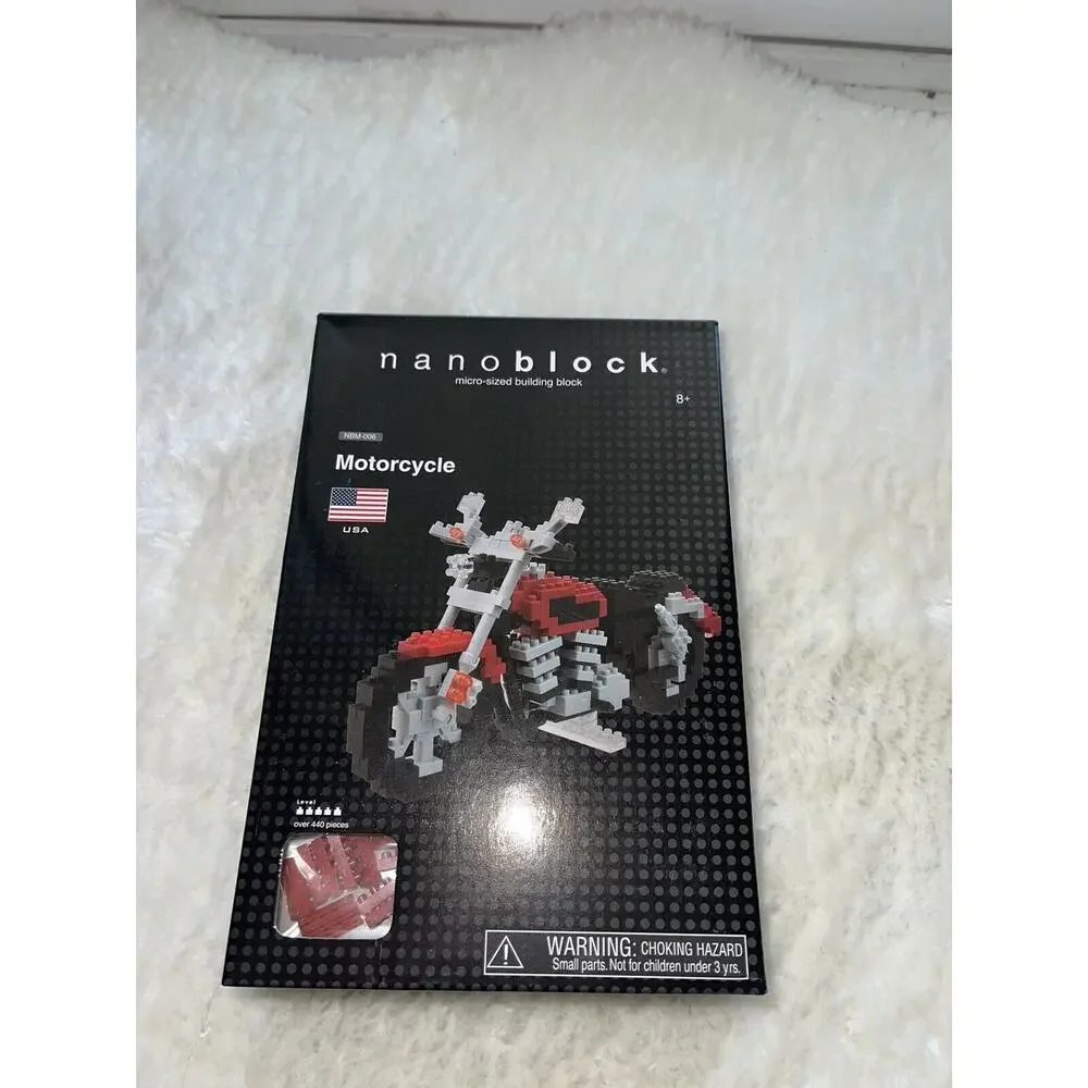 NANOBLOCK Motorcycle Micro Sized Building Block Over 440‎ Pc Nbm-006 Brand NEW